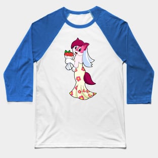 Cat with Wedding dress & Bunch of Flower Baseball T-Shirt